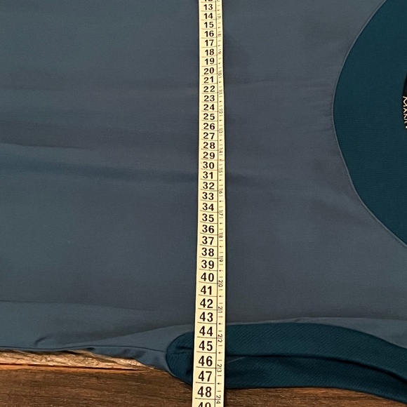 Marie C Teal Cap-Sleeve Blouse - Size S - Picture 6 of 6